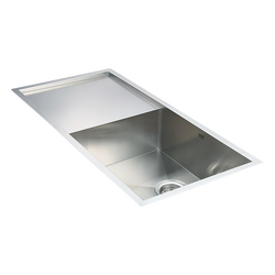 960x450mm Handmade Stainless Steel Undermount / Topmount Kitchen Sink with Waste