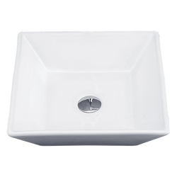 Bathroom Ceramic Rectangular Above Countertop Basin for Vanity