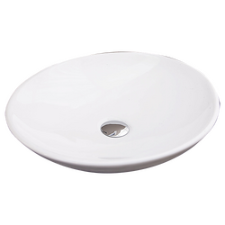 Bathroom Ceramic Oval Above Countertop Basin for Vanity