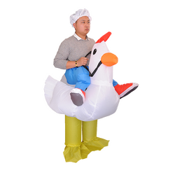 CHICKEN Fancy Dress Inflatable Suit - Fan Operated Costume