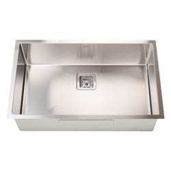 810x505mm Handmade 1.5mm Stainless Steel Undermount / Topmount Kitchen Sink with Square Waste