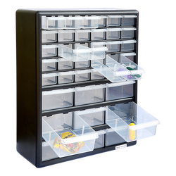 Storage Cabinet Drawers 39 Plastic Tool Box Containers Organiser Cupboard