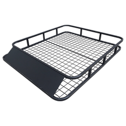 Universal Roof Rack Basket - Car Luggage Carrier Steel Cage Vehicle Cargo