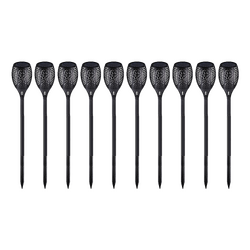 10 Pack Solar Torch Lights 96 LED Flickering Lighting Dancing Flame Garden Lamp