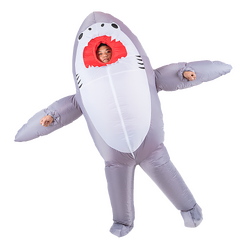 Shark Fancy Dress Fan Inflatable Costume Suit