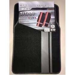 TITAN 4-Piece Car Mat - GREY
