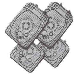 SPECTRUM 4-Piece Car Mat - GREY