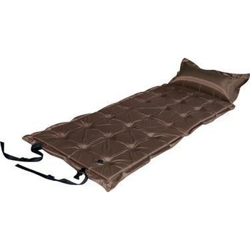 Trailblazer 21-Points Self-Inflatable Satin Air Mattress With Pillow - BROWN