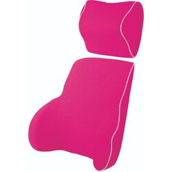 Memory Foam Lumbar & Neck Cushion Pink