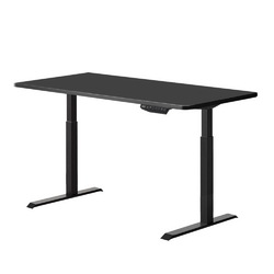 Artiss Standing Desk Sit Stand Riser Motorised Electric Computer Laptop Table Height Adjustable Dual Motor Black