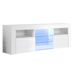 Artiss Entertainment Unit TV Cabinet LED 160cm White Bobi