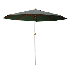 Instahut Umbrella Outdoor Pole Umbrellas Stand Sun Beach Garden Deck Charcoal 3M