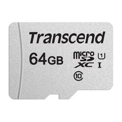 TRANSCEND TS64GUSD300S 64GB UHS-I U1 microSD w/o Adapter  (microSDHC I, C10, U1)