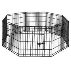 i.Pet 2X24" 8 Panel Pet Dog Playpen Puppy Exercise Cage Enclosure Fence Play Pen