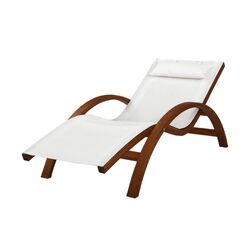 Gardeon Outdoor Wooden Sun Lounge Setting Day Bed Chair Garden Patio Furniture