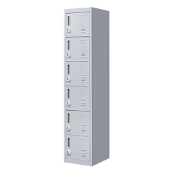 6-Door Locker for Office Gym Shed School Home Storage