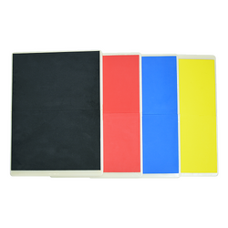 Martial Arts Supply Rebreakable Board Taekwondo, MMA, Karate-Set: Yellow, Blue, Red & Black