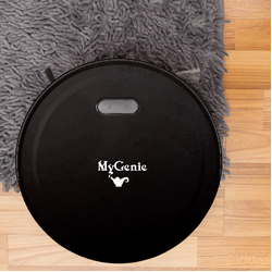 MyGenie Smart Robotic Vacuum Cleaner App Controlled Carpet Floors Auto Robot  Black