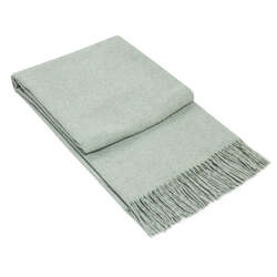 Paddington Throw - Fine Wool Blend - Light Grey