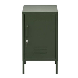 ArtissIn Metal Locker Storage Shelf Filing Cabinet Cupboard Bedside Table Green