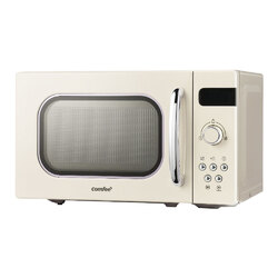 Comfee 20L Microwave Oven 800W Countertop Kitchen 8 Cooking Settings Cream