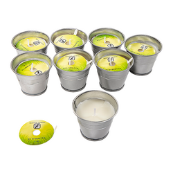 8x Mosquito Insect Bug Repellent Small Bucket Citronella Candles