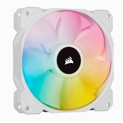 CORSAIR White SP120 RGB ELITE, 120mm RGB LED PWM Fan with AirGuide, Single Pack
