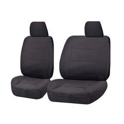 Seat Covers for TOYOTA HILUX KUN16R SERIES 04/2005 - 06/2015 SINGLE / DUAL CAB UTILITY FRONT BUCKET + _ BENCH CHARCOAL CHALLENGER
