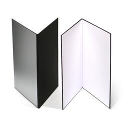 2 Pack A3  3 in 1 Photography Light Reflector Cardboard Light Diffuser Board Black, Silver, White