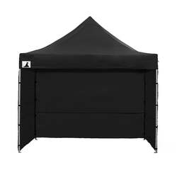 Wallaroo Gazebo Tent Marquee 3x3 PopUp Outdoor Black