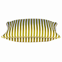 Dandi Mustard Yellow & White Striped Cushion Cover 40x40cm