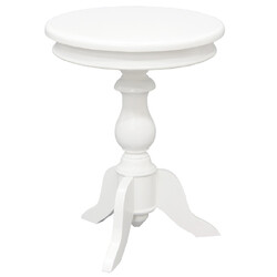 Milano Round Wine Table (White)