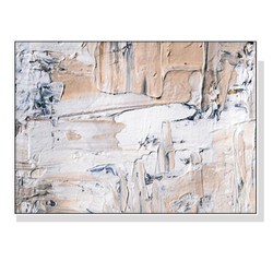 Wall Art 90cmx135cm  Modern Abstract Oil Painting Style White Frame Canvas