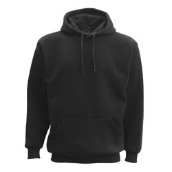 Adult Unisex Men's Basic Plain Hoodie Pullover Sweater Sweatshirt Jumper XS-8XL, Black, XS