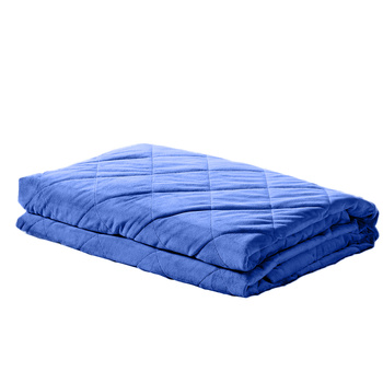 DreamZ Weighted Blanket Adults Anti Anxiety Deep Relax Gravity 7KG Royal Blue