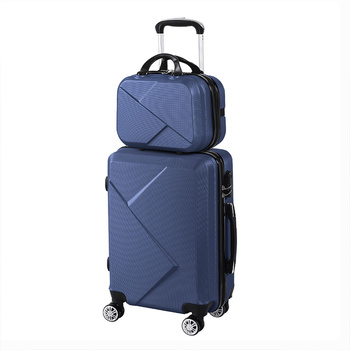 2pcs 20"Travel Luggage Set Baggage Trolley Carry On Suitcase Vanity Bag Luggages