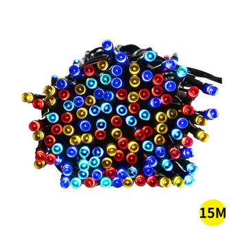 15M 100LED String Solar Powered Fairy Lights Garden Christmas Decor Multi Colour