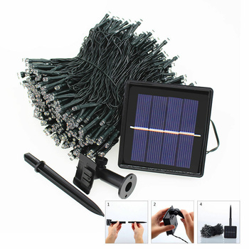42M 400LED String Solar Powered Fairy Lights Garden Christmas D?cor Cool White