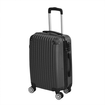 24" Cabin Luggage Suitcase Code Lock Hard Shell Travel Case Carry On Bag Trolley