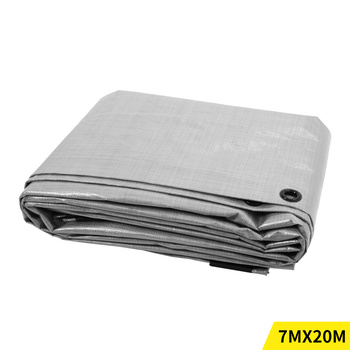 2.1x6.1M Heavy Duty Poly Tarps 200gsm PE Tarpaulin Camping Cover UV Rot Proof
