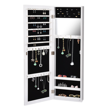 Levede Mirror Jewellery Cabinet Makeup Storage Jewelry Organiser Box Tall