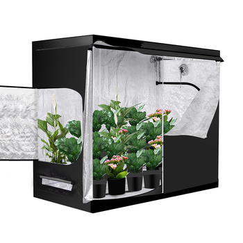 Garden Hydroponics Grow Room Tent Reflective Aluminum Oxford Cloth 120x120cm