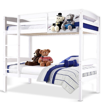 NEW Bunk Beds Single Solid Pine Children Wooden Bed Kids Furniture Bedroom M