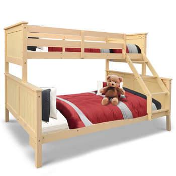 NEW Bunk Bed Double Single Frame Solid Pine Bed Children Bedroom Kids Furniture