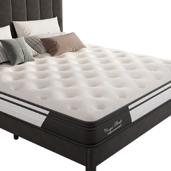 Royal Sleep King Size Bed Mattress Memory Foam Bonnell Spring Medium Firm 24cm