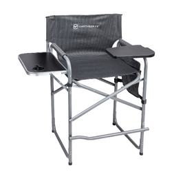 Directors Chair Makeup Tall Folding Portable Camping Swivel Table Outdoor