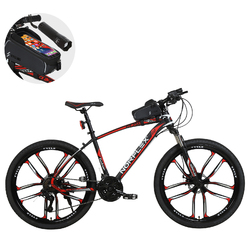 Norflex 26" Suspensions Mountain Bike, 24 Speed Black & Red