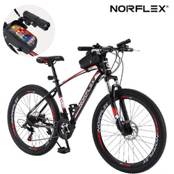 NORFLX Mountain Bike **Shimano 21 Speed** Suspension Bicycle Wheels MTB Red