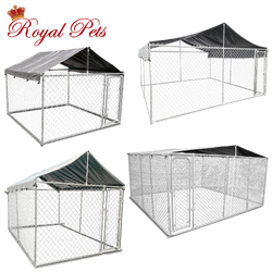 Pet Dog Enclosure Playpen Fence Puppy Run Kennel Exercise  Cage Chain Play Pen M