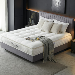 Royal Sleep KING SINGLE Mattress Plush Pillow Top 7 Zone Spring Gel Memory Foam